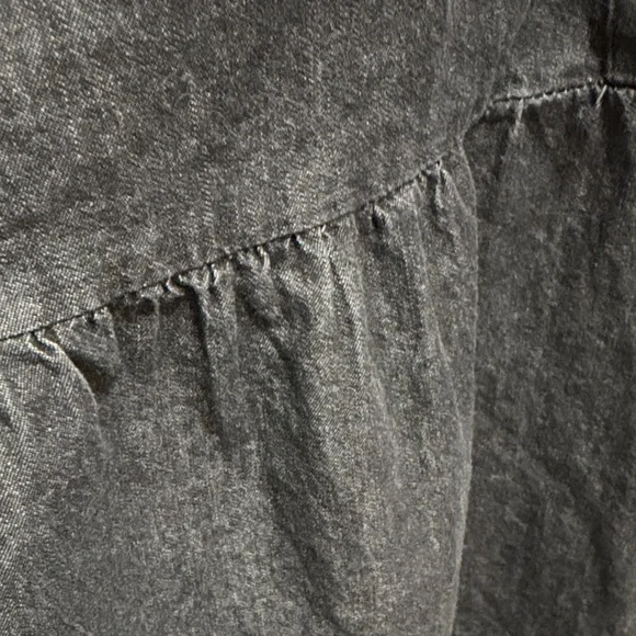 Nine West Black Long-Sleeve Button-Front Shirt Dress - Picture 3 of 7